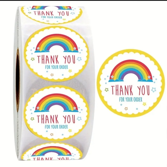 100 thank you stickers - Picture 1 of 1